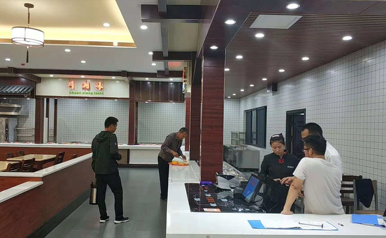 江苏沿海高速射阳服务区入驻新蓝智慧餐厅电子餐台